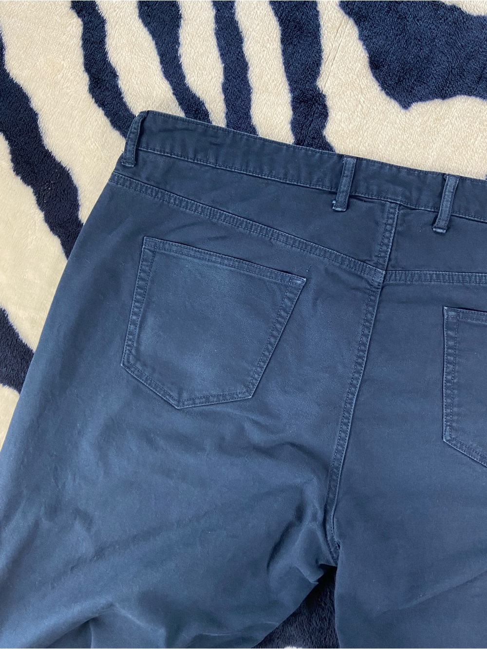 Peter Millar Dark Blue Cotton Blend Canvas Pants Size 40 Men’s Straight Leg - Picture 7 of 12